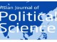 บทความวิชาการเกี่ยวกับอาเซียนจากวารสาร Asian Journal of Political Science (2010-2015)