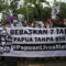 กลุ่มผู้ประท้วงในอินโดนีเซียเรียกร้องทางการปล่อยตัว 7 นักเคลื่อนไหวชาวปาปัว